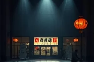 《灯下无人》深夜书桌台灯画面